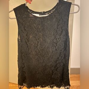 Emanuel Ungaro Black Lace Top